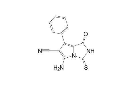 5-Amino-1-keto-7-phenyl-3-thioxo-pyrrol[1,2-c]imidazole-6-carbonitrile