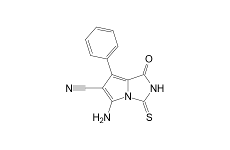 5-Amino-1-keto-7-phenyl-3-thioxo-pyrrol[1,2-c]imidazole-6-carbonitrile