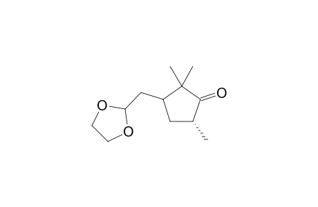 (4' R)-2-(2',2',4'-Trimethyl-3'-oxocyclopentyl)methyl-1,3-dioxolane