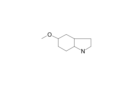 Indoline, hexahydro-5-methoxy-, cis-