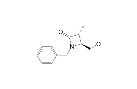 Trans-1-benzyl-4-hydroxymethyl-3-methylazetidin-2-one