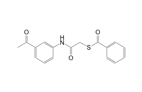 Acetamide, 2-benzoylthio-N-(3-acetylphenyl)-