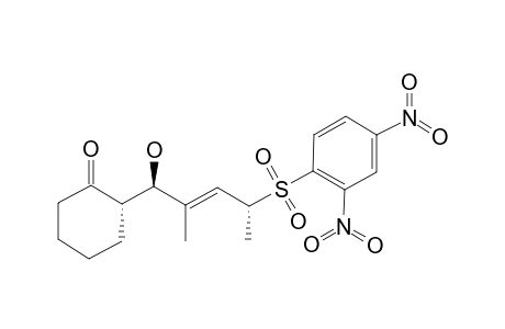 (+/-)-(2-S/R)-2-[(1-R/S,2-E)-1-HYDROXY-2-METHYL-4-[(2,4-DINITROPHENYL)-SULFONYL]-PENT-2-ENYL]-CYCLOHEXANONE