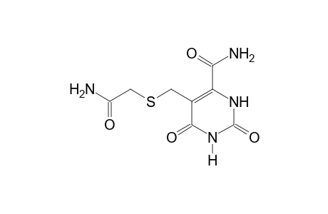 5-{[(carbamoylmethyl)thio]methyl}-2,6-dioxo-1,2,3,6-tetrahydro-4-pyrimidinecarboxamide