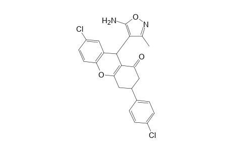 9-(5-Amino-3-methylisoxazol-4-yl)-7-chloro-3-(4-chlorophenyl)-2,3,4,9-tetrahydro-1Hxanthen-1-one