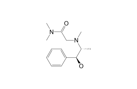 (1R,2S)-2-[(.beta.-hydroxy-.alpha.-methylphenethyl)methylamino]-N,N-dimethylacetamide