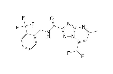 7-(difluoromethyl)-5-methyl-N-[2-(trifluoromethyl)benzyl][1,2,4]triazolo[1,5-a]pyrimidine-2-carboxamide