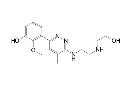 Minaprine-M (HO-methoxy-deethylene-) MS2