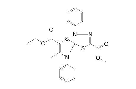 7-Ethyl 3-methyl 8-methyl-1,9-diphenyl-4,6-dithia-1,2,9-triazaspiro[4.4]nona-2,7-diene-3,7-dicarboxylate