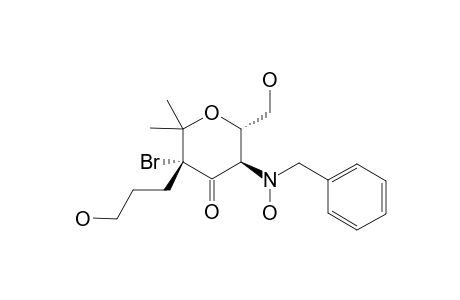 (3R,5R,6S)-5-[BENZYL-(HYDROXY)-AMINO]-3-BROMO-6-(HYDROXYMETHYL)-3-(3-HYDROXYPROPYL)-2,2-DIMETHYLDIHYDRO-2H-PYRAN-4(3H)-ONE