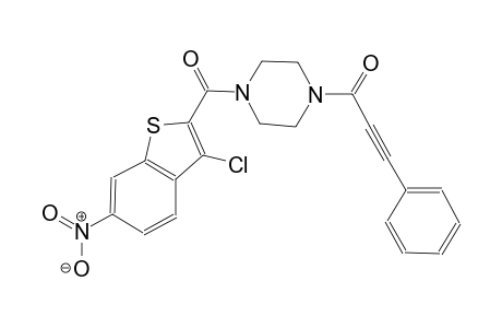 1-[(3-chloro-6-nitro-1-benzothien-2-yl)carbonyl]-4-(3-phenyl-2-propynoyl)piperazine