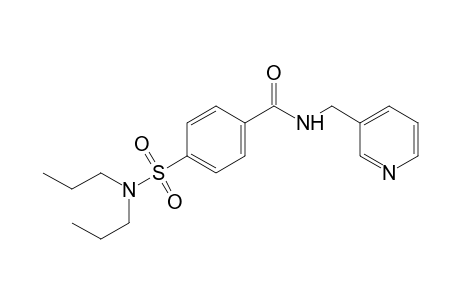 p-(dipropylsulfamoyl)-N-[(3-pyridyl)methyl]benzamide
