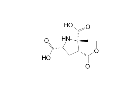 2,3,5-Pyrrolidinetricarboxylic acid, 2-methyl-, 3-methyl ester, (2.alpha.,3.alpha.,5.alpha.)-