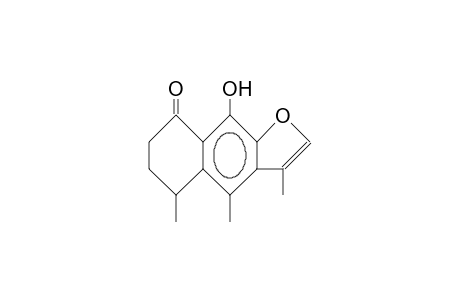 Naphtho[2,3-b]furan-8(5H)-one, 6,7-dihydro-9-hydroxy-3,4,5-trimethyl-, (.+-.)-