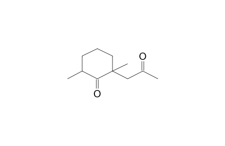 Cyclohexanone, 2,6-dimethyl-2-(2-oxopropyl)-