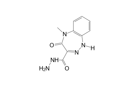 4,5-dihydro-5-methyl-4-oxo-1H-1,2,5-benzotriazepine-3-carboxylic acid, hydrazine