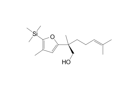 (.alpha.R)-.alpha.,4-Dimethyl-.alpha.-(4-methyl-3-pentenyl)-5-(trimethylsilyl)-2-furanethanol