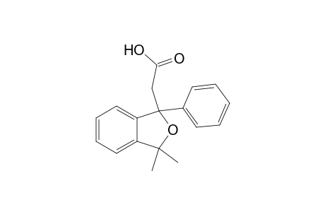 (3,3-Dimethyl-1-phenyl-1,3-dihydro-2-benzofuran-1-yl)acetic acid