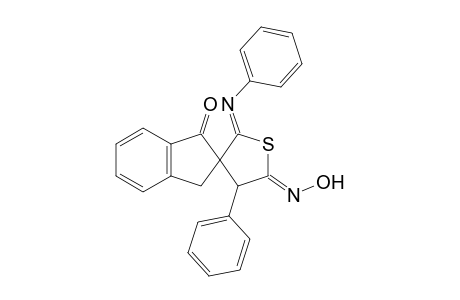 5'-(Hydroxyimino)-4'-phenyl-2'-(phenylimino)-1-oxo-2',3',4',5'-tetrahydro-spiro[indane-2,3'-thiophene]