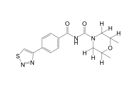 2,6-dimethyl-N-[p-(1,2,3-thiadiazol-4-yl)benzoyl]-4-morpholinecarboxamide