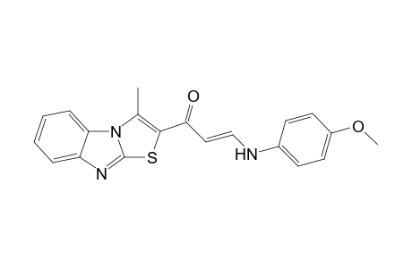 (E)-3-(4-Methoxyphenylamino)-1-(3-methylbenzo[d]-thiazolo[3,2-a]imidazol-2-yl)prop-2-en-1-one
