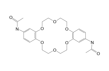 20,24-Diacetamido-2,3,11,12-dibenzo-1,4,7,10,13,16-hexaoxacyclooctadeca-2,11-diene