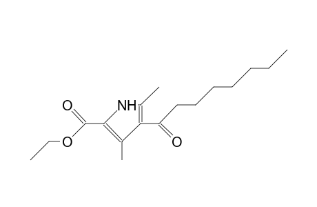 Ethyl-3,5-dimethyl-4-(1-oxooctyl)-2-pyrrole-carboxylate
