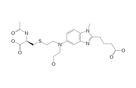 4-[5-[[2-(2-ACETYLAMINO-2-CARBOXYETHYLSULFANYL]-ETHYL]-(2-HYDROXYETHYL)-AMINO]-1-METHYL-1H-BENZOIMIDAZOL-2-YL]-BUTANOIC-ACID