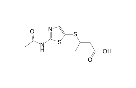 3-[(2-acetamido-5-thiazolyl)thio]butyric acid