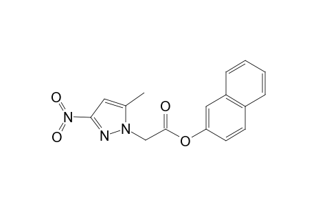 1H-Pyrazole-1-acetic acid, 5-methyl-3-nitro-, 2-naphthalenyl ester