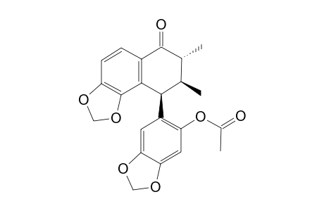 (7'R,8S,8'S)-2'-ACETOXY-3,4:4',5'-BIS-(METHYLENEDIOXY)-7-OXO-2,7'-CYCLOLIGNAN