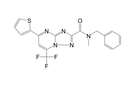 [1,2,4]triazolo[1,5-a]pyrimidine-2-carboxamide, N-methyl-N-(phenylmethyl)-5-(2-thienyl)-7-(trifluoromethyl)-