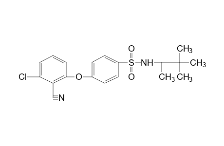 p-(3-chloro-2-cyanophenoxy)-N-(1,2,2-trimethylpropyl)benzenesulfonamide
