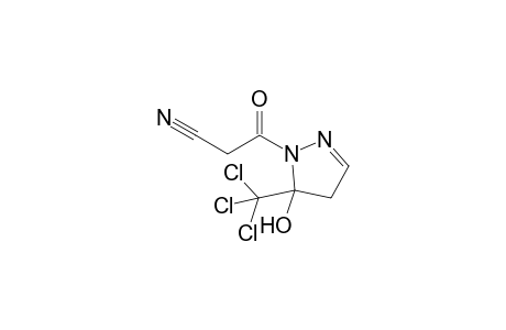 1-(Cyanoacetyl)-5-hydroxy-5-(trichloromethyl)-4,5-dihydro-1H-pyrazole