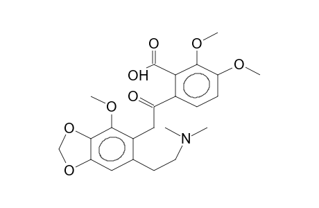 Benzoic acid, 6-[[6-[2-(dimethylamino)ethyl]-4-methoxy-1,3-benzodioxol-5-yl]acetyl]-2,3-dimethoxy-