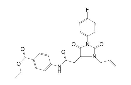 benzoic acid, 4-[[[1-(4-fluorophenyl)-2,5-dioxo-3-(2-propenyl)-4-imidazolidinyl]acetyl]amino]-, ethyl ester