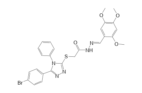 2-{[5-(4-bromophenyl)-4-phenyl-4H-1,2,4-triazol-3-yl]sulfanyl}-N'-[(E)-(2,4,5-trimethoxyphenyl)methylidene]acetohydrazide