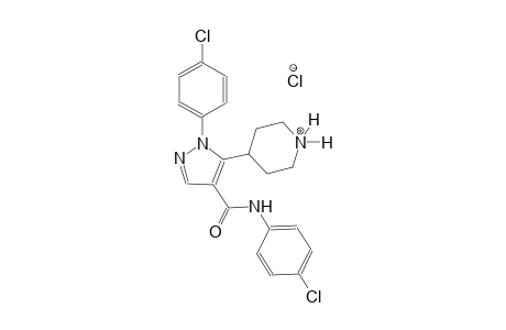 piperidinium, 4-[1-(4-chlorophenyl)-4-[[(4-chlorophenyl)amino]carbonyl]-1H-pyrazol-5-yl]-, chloride