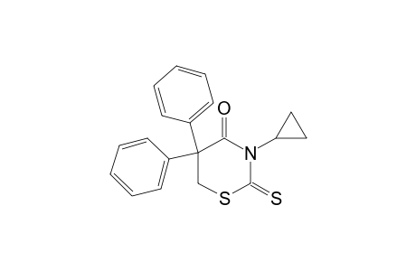 3-cyclopropyldihydro-5,5-diphenyl-2-thio-2H-1,3-thiazine-2,4(3H)-dione