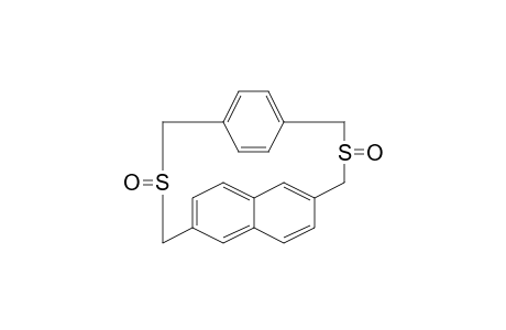 2,6-(Methanothiomethano[1,4]benzenomethanothiomethano)naphthalene, 10,19-dioxide