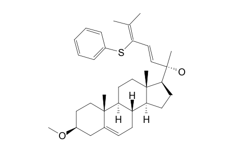 (3.beta.,22E)-3-Methoxy-24-(phenylthio)cholesta-5,22,24-trien-20-ol