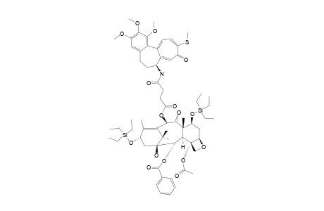 10-DEACETYL-10-O-(N-DEACETYL-N-SUCCINYLTHIOCOLCHICINYL)-7,13-O-BIS-(TRIETHYLSILYL)-BACCATIN-III