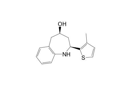 cis-2-(3-Methylthiophen-2-yl)-2,3,4,5-tetrahydro-1H-1-benzazepin-4-ol