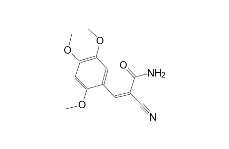 (2Z)-2-cyano-3-(2,4,5-trimethoxyphenyl)-2-propenamide