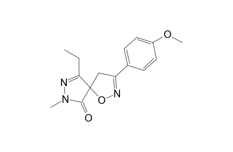 6-ethyl-3-(4-methoxyphenyl)-8-methyl-1-oxa-2,7,8-triazaspiro[4.4]nona-2,6-dien-9-one