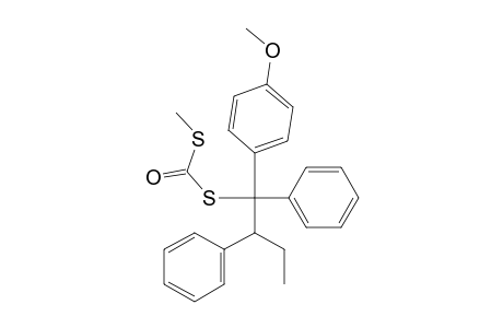 1-(p-methoxyphenyl)-1,2-diphenyl-1-methylthiocarbonylthio-butane