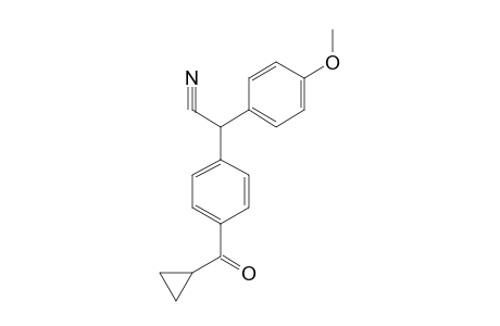[p-(cyclopropylcarbonyl)phenyl](p-methoxyphenyl)acetonitrile