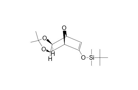 (+)-2-[[(TERT.-BUTYL)-DIMETHYLSILYL]-OXY]-5,6-EXO-(ISOPROPYLIDENEDIOXY)-7-OXABICYCLO-[2.2.1]-HEPT-2-ENE