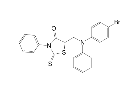 3-Phenyl-5-[(4-bromophrnyl)phenylamino]methylrhodanine
