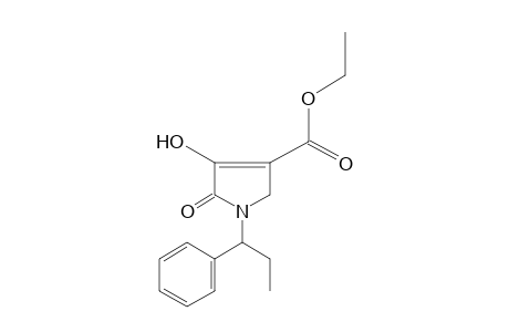 4-hydroxy-5-oxo-1-(l-phenylpropyl)-3-pyrroline-3-carboxylic acid, ethyl ester